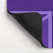 Lebhafter Lila Union Jack Mousepad (Ecke)