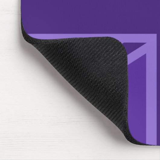 Lebhafter Lila Union Jack Mousepad (Ecke)