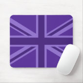 Lebhafter Lila Union Jack Mousepad (Mit Mouse)