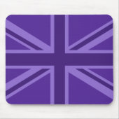 Lebhafter Lila Union Jack Mousepad (Vorne)