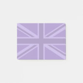 Lebhafter Lila Union Jack Post-it Klebezettel (Vorderseite)