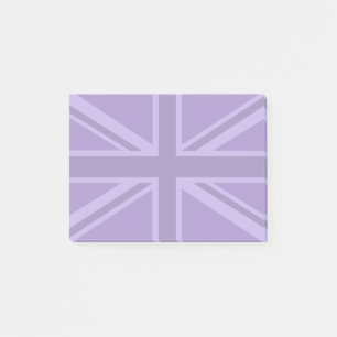 Lebhafter Lila Union Jack Post-it Klebezettel