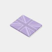 Lebhafter Lila Union Jack Post-it Klebezettel (angewinkelt)