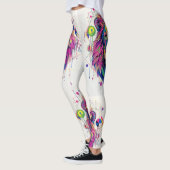 Lebhafter Löwe mit esoterischem Symbolismus Leggings (Links)