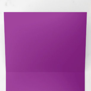 Lebhafter Magenta-Hintergrund Dicke Farbe Dreifach Gefaltete Einladung
