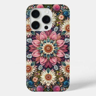 Lebhafter Mandala Floral iPhone Case