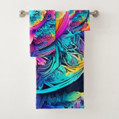 Lebhafter Mandala Spirit Badhandtuch Set (Insitu)