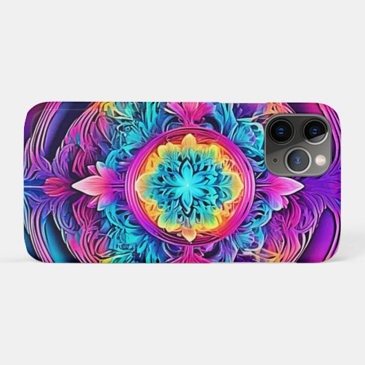Lebhafter Mandala Spirit Case-Mate iPhone Hülle (Rückseite (Horizontal))