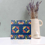 Lebhafter mediterraner spanischer kalifornischer S Fliese<br><div class="desc">Lebhafte klassische und auffällige dekorative Keramik in coolen Blau-,  Rot-,  Gelb-,  Grün- und Weißtönen.</div>