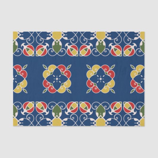 Lebhafter mediterraner spanischer kalifornischer S Seidenpapier (Vorderseite)