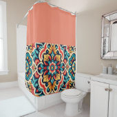 Lebhafter mexikanischer Cantaro Design Duschvorhan Duschvorhang (Beispiel)
