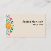 Lebhafter mexikanischer Fiesta-Champagner Visitenkarte (Vorderseite)