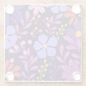 Lebhafter moderner tropischer Untersetzer (Rückseite)