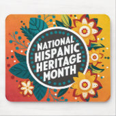 Lebhafter Monat des hispanischen Nationalerbes Mousepad (Vorne)