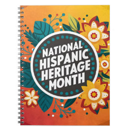 Lebhafter Monat des hispanischen Nationalerbes Notizblock