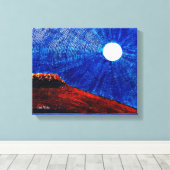 Lebhafter Mond Leinwanddruck (Insitu (Holzboden))