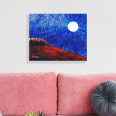 Lebhafter Mond Leinwanddruck (Insitu (Wohnzimmer))