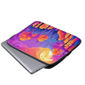 Lebhafter Moonlit-Wald Laptopschutzhülle (Vorne Knopf)