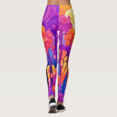Lebhafter Moonlit-Wald Leggings (Rückseite)