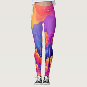 Lebhafter Moonlit-Wald Leggings