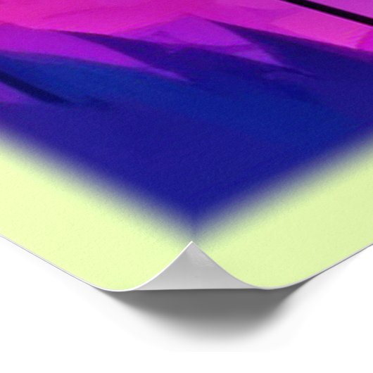 Lebhafter Moonlit-Wald Poster (Ecke)