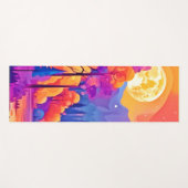 Lebhafter Moonlit-Wald Yogamatte (Vorderseite (Horizontal))
