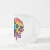 Lebhafter Multicolor Skull Mattglastasse (VorderseiteRechts)