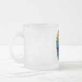 Lebhafter Multicolor Skull Mattglastasse (Links)