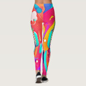 Lebhafter Musikfluss Leggings (Rückseite)