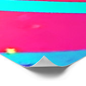 Lebhafter Musikfluss Poster (Ecke)