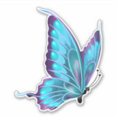 Lebhafter Mystic Butterfly Custom Vinyl Sticker (Vorderseite)