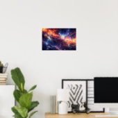 Lebhafter Nebula Galaxy Art - farbenfroher kosmisc Poster (Heimbüro)