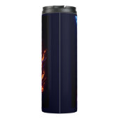 Lebhafter Neon American Flag Tribute Thermosbecher (Rückseite)