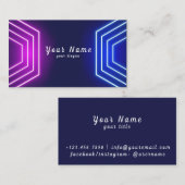 Lebhafter Neon - Ausgezeichnete Visitenkarte (Vorne/Hinten)