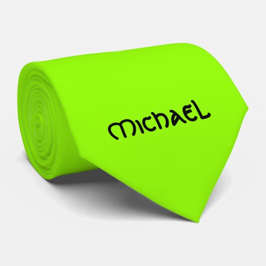 Lebhafter Neon fluoreszierender grüner keltischer Krawatte (Gerollt)