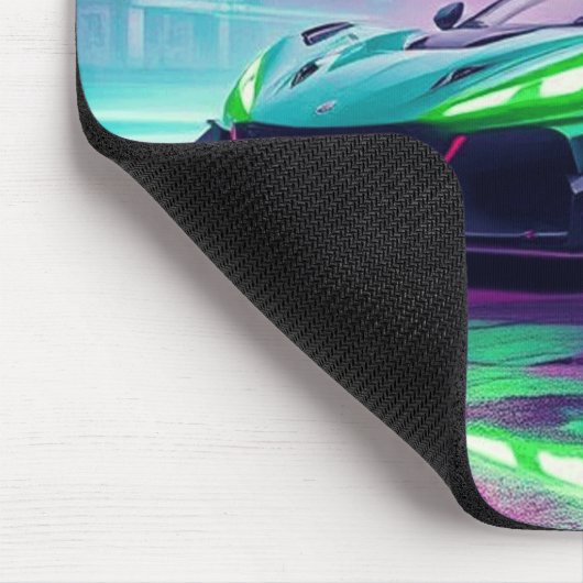 Lebhafter Neon Hyper Car Mousepad (Ecke)