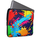 Lebhafter Neon Paint in flüssigem Ausdruck Laptopschutzhülle (Vorne Rechts)