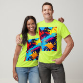 Lebhafter Neon Paint in flüssigem Ausdruck T-Shirt (Unisex)