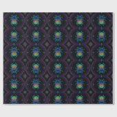 Lebhafter Neon Scarab Geschenkpapier (Flach)