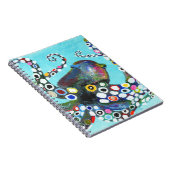 Lebhafter Oktopus: AcrylIllustration Notizblock (Rechte Seite)
