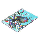 Lebhafter Oktopus: AcrylIllustration Notizblock (Linke Seite)