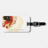 lebhafter Orange- und Weißranunculus Gepäckanhänger (Vorderseite horizontal)