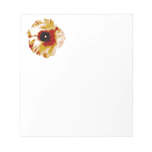 lebhafter Orange- und Weißranunculus Notizblock