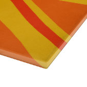 Lebhafter Orange Union Jack British Flag Swag Schneidebrett (Ecke)