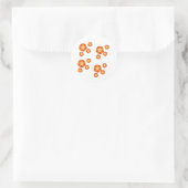 Lebhafter orangefarbener Aufkleber (Tasche)