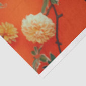 Lebhafter orangefarbener Blumenhut Seidenpapier (Ausschnitt)