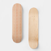 Lebhafter orangefarbener und weißgestrichener Hint Skateboard (Vorderseite)