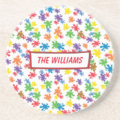 Lebhafter Paint-Spritzer Untersetzer (Vorne)