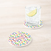 Lebhafter Paint-Spritzer Untersetzer (Seite)