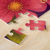 Lebhafter Papagei auf einem Zweig Puzzle (Seite)